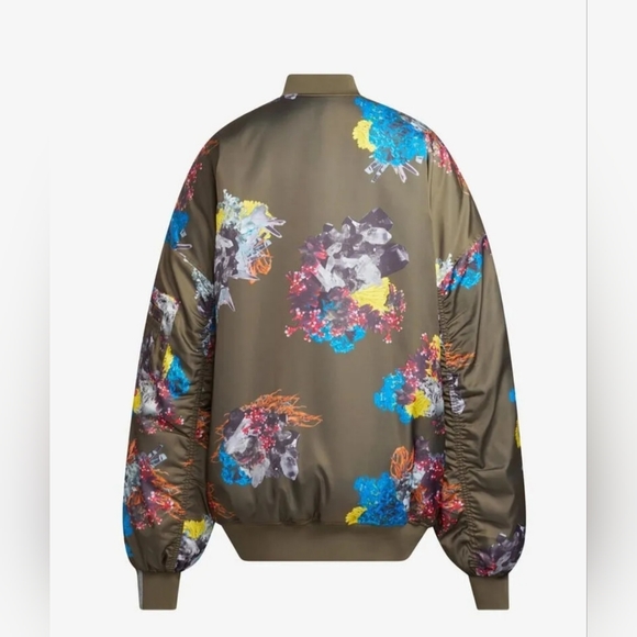 Ivy Park x Adidas Unisex REVERSABLE   satin bomber jacket - Picture 5 of 14